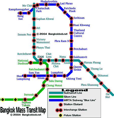 схема метро в бангкоке