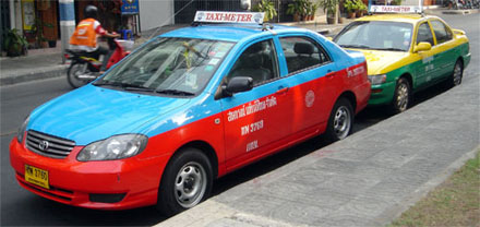 Такси в Бангкоке в Тайланде