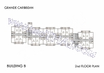 Южная Паттайя Grande Caribbean Pattaya поэтажные планы корпус B - Barbados
